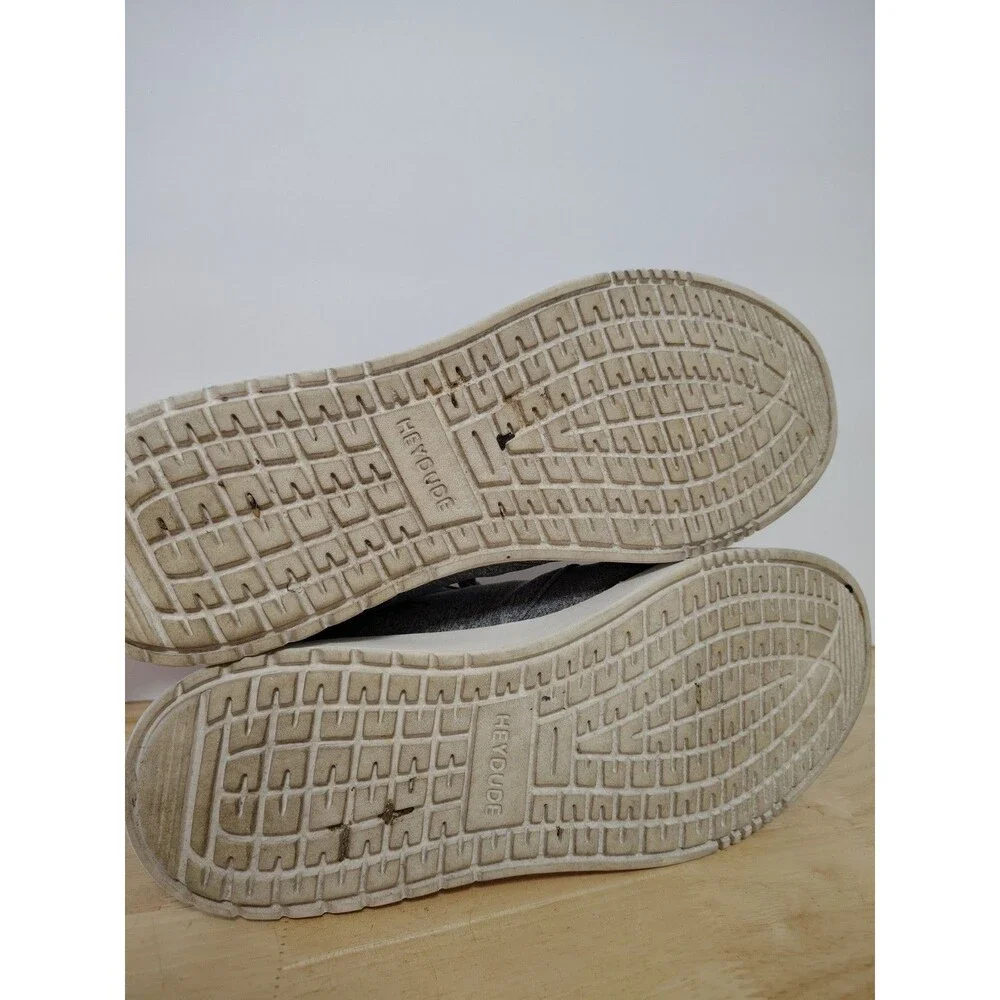 Hey Dude Hugo Stretch Shoes Men's Size: 9 Eu 42 Gray Casual Comfort Slip On